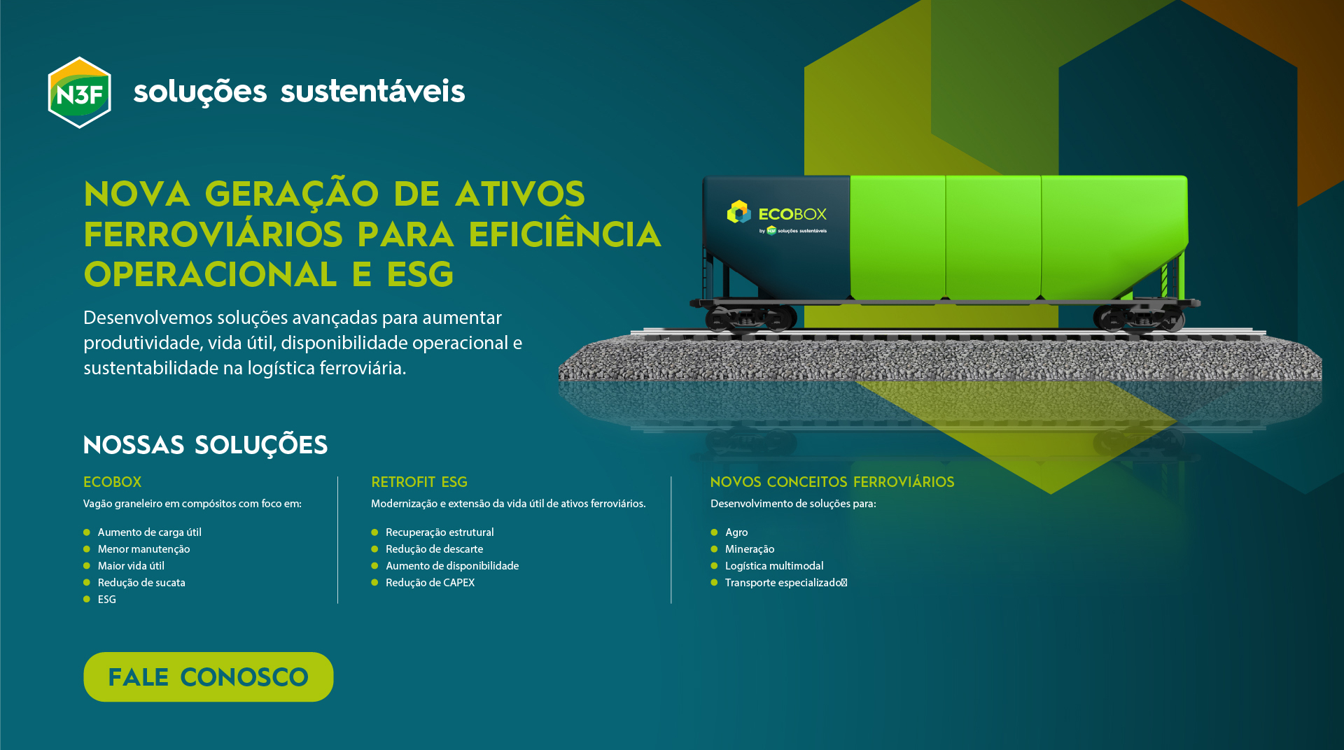 N3F Soluções Sustentáveis — Nova Geração de Ativos Ferroviários para Eficiência Operacional e ESG